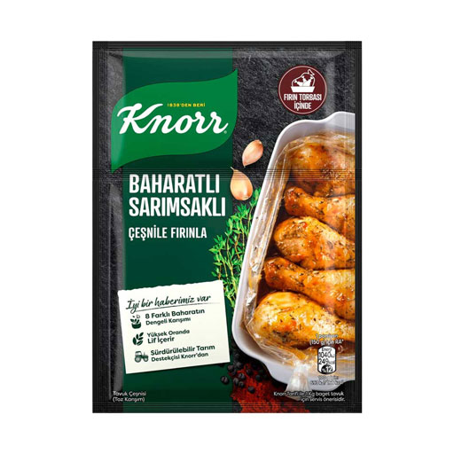 Knorr Baharatlı Sarımsaklı Tavuk Çeşnisi