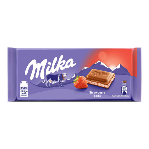 Milka Çilekli Yoğurtlu Tablet Çikolata